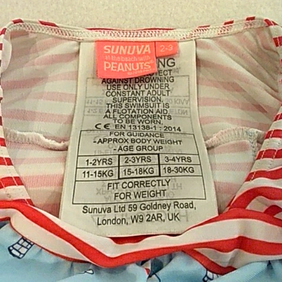 Sunuva at the beach with Peanuts Floatsuit - Picture 4 of 7